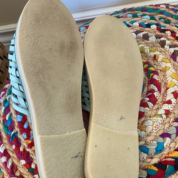 Espiritu Huaraches Woven Leather Mules Slip-On Shoes - Picture 5 of 6